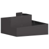 Cache-pot de jardin Noir 80 x 80 x 50 cm Acier laminé à froid 554889554889