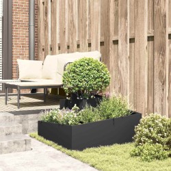 Cache-pot de jardin Noir 80 x 80 x 50 cm Acier laminé à froid 554889554889