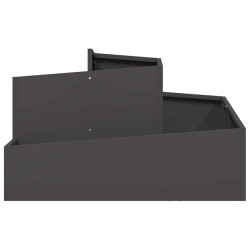 Cache-pot de jardin Noir 80 x 80 x 50 cm Acier laminé à froid 554889554889