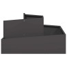 Cache-pot de jardin Noir 80 x 80 x 50 cm Acier laminé à froid 554889554889