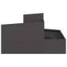 Cache-pot de jardin Noir 80 x 80 x 50 cm Acier laminé à froid 554889554889