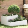 Cache-pot de jardin Blanc 80 x 80 x 50 cm Acier laminé à froid 554891554891