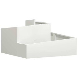 Cache-pot de jardin Blanc 80 x 80 x 50 cm Acier laminé à froid 554891554891