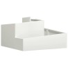 Cache-pot de jardin Blanc 80 x 80 x 50 cm Acier laminé à froid 554891554891