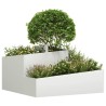 Cache-pot de jardin Blanc 80 x 80 x 50 cm Acier laminé à froid 554891554891