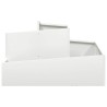Cache-pot de jardin Blanc 80 x 80 x 50 cm Acier laminé à froid 554891554891