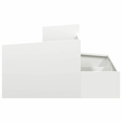 Cache-pot de jardin Blanc 80 x 80 x 50 cm Acier laminé à froid 554891554891