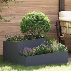 Cache-pot de jardin Anthracite 80 x 80 x 50 cm 554892554892