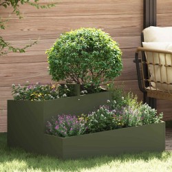 Cache-pot de jardin Vert olive 80 x 80 x 50 cm 554893554893
