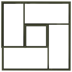Cache-pot de jardin Vert olive 60 x 60 x 50 cm 554894554894