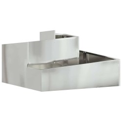Cache-pot de jardin Argent 80 x 80 x 50 cm Acier galvanisé 554895554895