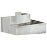 Cache-pot de jardin Argent 80 x 80 x 50 cm Acier galvanisé 554895554895
