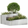 Cache-pot de jardin Argent 80 x 80 x 50 cm Acier galvanisé 554895554895