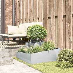 Cache-pot de jardin Argent 80 x 80 x 50 cm Acier galvanisé 554895554895