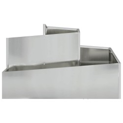 Cache-pot de jardin Argent 80 x 80 x 50 cm Acier galvanisé 554895554895