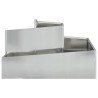 Cache-pot de jardin Argent 80 x 80 x 50 cm Acier galvanisé 554895554895