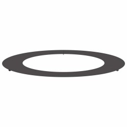 adapté pour anneau d'arbre plat Noir Ø60 / 90 cm Acier 554898554898