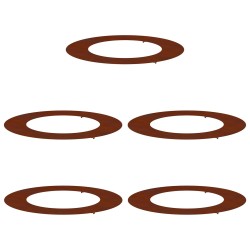 adapté pour anneaux d'arbre plats 5 pcs Marron Ø50 / 80 cm 554899554899