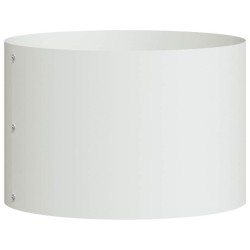 Anneau de jardinière Blanc 30 x 30 x 20 cm Acier laminé à froid 554902554902