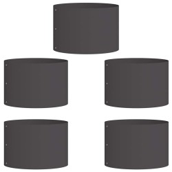 Anneau de jardinière 5 pcs Noir 30 x 30 x 20 cm 554906554906