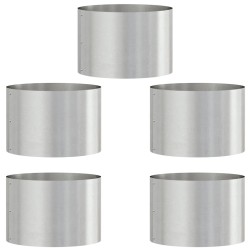 Anneau de jardinière 5 pcs Argenté 30 x 30 x 20 cm 554908554908