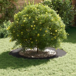 adapté pour anneaux d'arbre plats 5 pcs Noir Ø60 / 90 cm Acier 554909554909