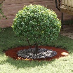 adapté pour anneau d'arbre plat Marron Ø50 / 80 cm Acier patiné 554910554910