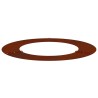 adapté pour anneau d'arbre plat Marron Ø50 / 80 cm Acier patiné 554910554910