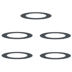 adapté pour anneaux d'arbre plats 5 pcs Anthracite Ø60 / 90 cm 554912554912