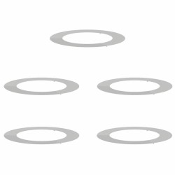 adapté pour anneaux d'arbre plats 5 pcs Argent Ø60 / 90 cm 554914554914
