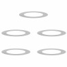 adapté pour anneaux d'arbre plats 5 pcs Argent Ø60 / 90 cm 554914554914