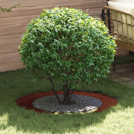 adapté pour anneau d'arbre plat Marron Ø60 / 90 cm Acier patiné 554915554915