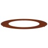 adapté pour anneau d'arbre plat Marron Ø60 / 90 cm Acier patiné 554915554915