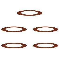 adapté pour anneaux d'arbre plats 5 pcs Marron Ø60 / 90 cm 554916554916