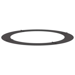 adapté pour anneaux d'arbre plats 5 pcs Noir Ø90 / 120 cm Acier 554917554917
