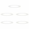 adapté pour anneaux d'arbre plats 5 pcs Blanc Ø60 / 90 cm Acier 554918554918