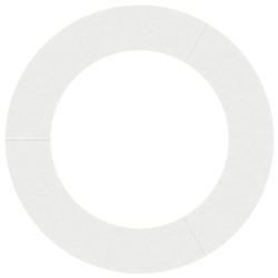 adapté pour anneaux d'arbre plats 5 pcs Blanc Ø60 / 90 cm Acier 554918554918