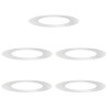 adapté pour anneaux d'arbre plats 5 pcs Argent Ø50 / 80 cm 554921554921