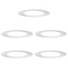 adapté pour anneaux d'arbre plats 5 pcs Argent Ø50 / 80 cm 554923554923