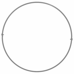 Anneau de jardinière Argenté 30 x 30 x 20 cm Acier galvanisé 554924554924