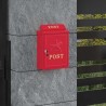 Boîte aux lettres murale Rouge 29 x 13 x 41 cm Aluminium coulé 554927554927