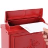 Boîte aux lettres murale Rouge 29 x 13 x 41 cm Aluminium coulé 554927554927