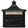 Boîte aux lettres murale Noir 40,5 x 16 x 45 cm Aluminium coulé 554929554929