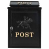 Boîte aux lettres murale Noir 29 x 13 x 41 cm Aluminium coulé 554932554932