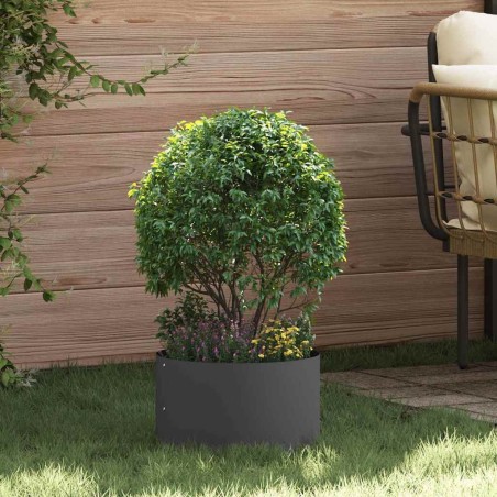 Anneau de jardinière Noir 30 x 30 x 20 cm Acier laminé à froid 554933554933