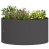Anneau de jardinière Noir 40 x 40 x 20 cm Acier laminé à froid 554935554935