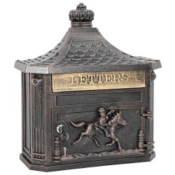 Boîte aux lettres murale avec stockage Bronze 40,5 x 16 x 45 cm 554939554939