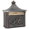 Boîte aux lettres murale avec stockage Bronze 40,5 x 16 x 45 cm 554939554939