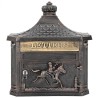 Boîte aux lettres murale avec stockage Bronze 40,5 x 16 x 45 cm 554939554939