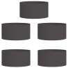 Anneau de jardinière 5 pcs Noir 40 x 40 x 20 cm 554941554941